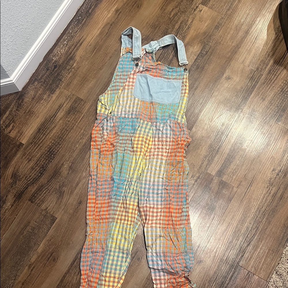 Colorful Plaid Women's Jumpsuit